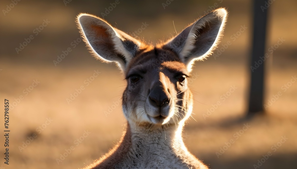 A Kangaroo With Its Fur Glistening In The Sunlight Upscaled 5