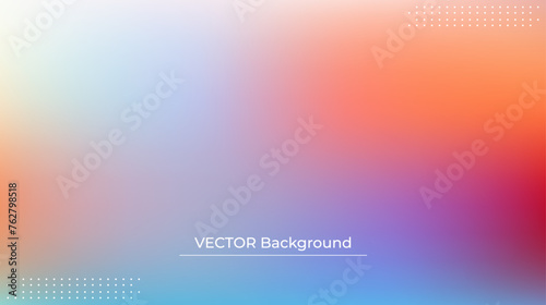 Abstract blurred gradient mesh background in bright rainbow colors. Colorful smooth banner template. Easy editable soft colored vector illustration in EPS10 without transparency.