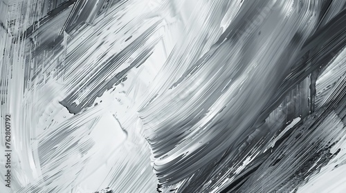 Monochromatic Grey Brushstroke Background photo