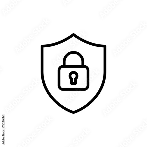 Security icon vector isolated on white background. protection icon. privacy. vpn