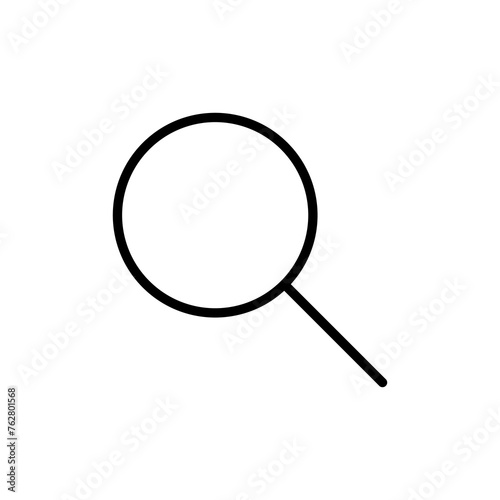 Search icon vector isolated on white background. Glass vector icon. search magnifying glass icon. Find