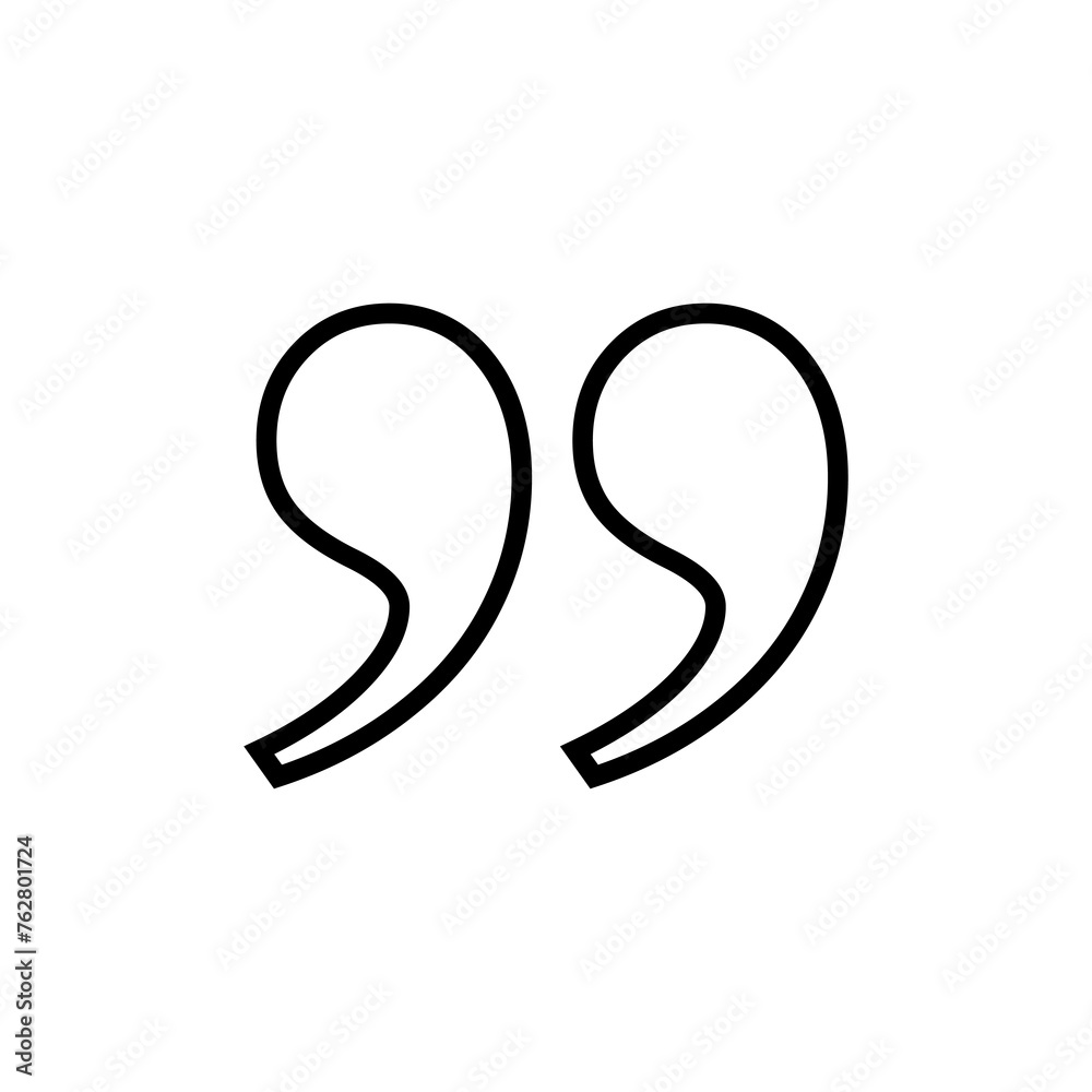 Quote icon vector isolated on white background. Quote sign icon. Quotation mark symbol. Quote icon vector isolated on white background. Quote sign icon. Quotation mark symbol.