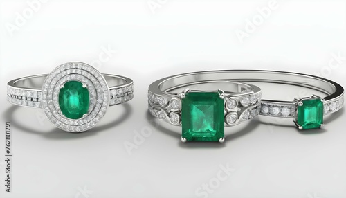 A Set Of Matching Emerald Bracelet And Ring Gleam Upscaled 10