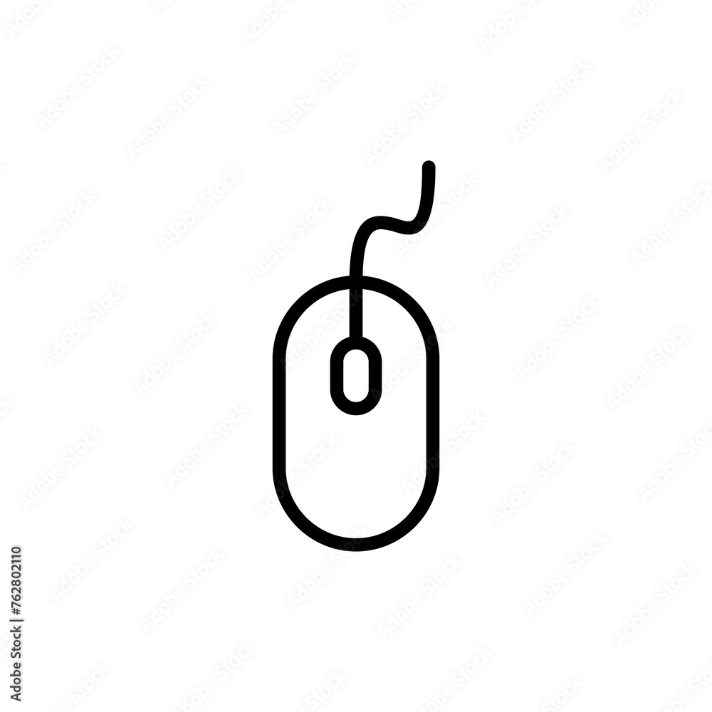Computer Mouse Icon vector isolated on white background. Computer mouse vector icon Computer Mouse Icon vector isolated on white background. Computer mouse vector icon