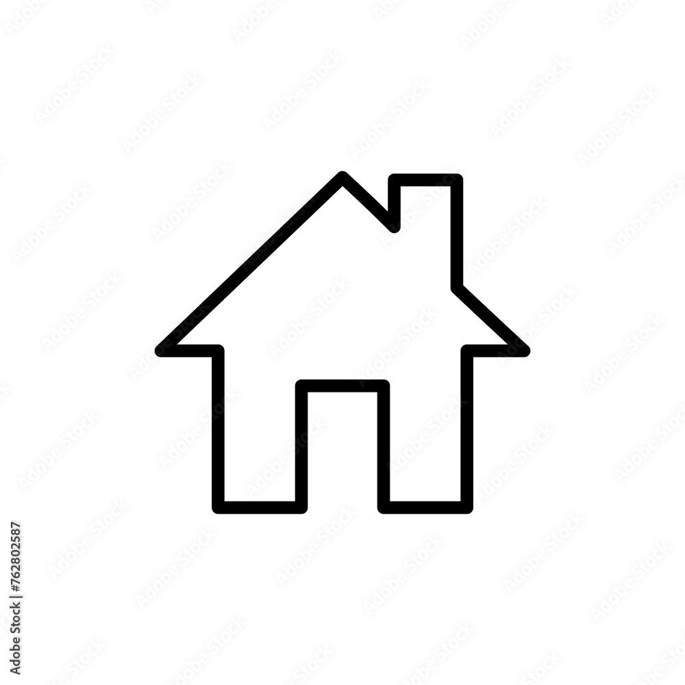 Home icon vector isolated on white background. House vector icon. Address Home icon vector isolated on white background. House vector icon. Address