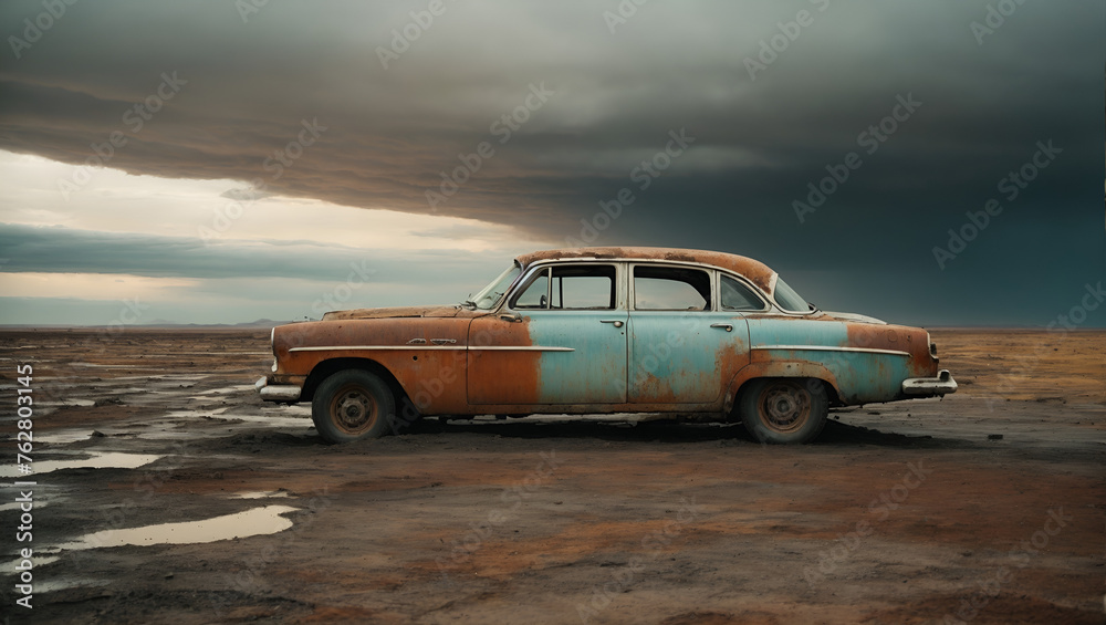 old abandoned car