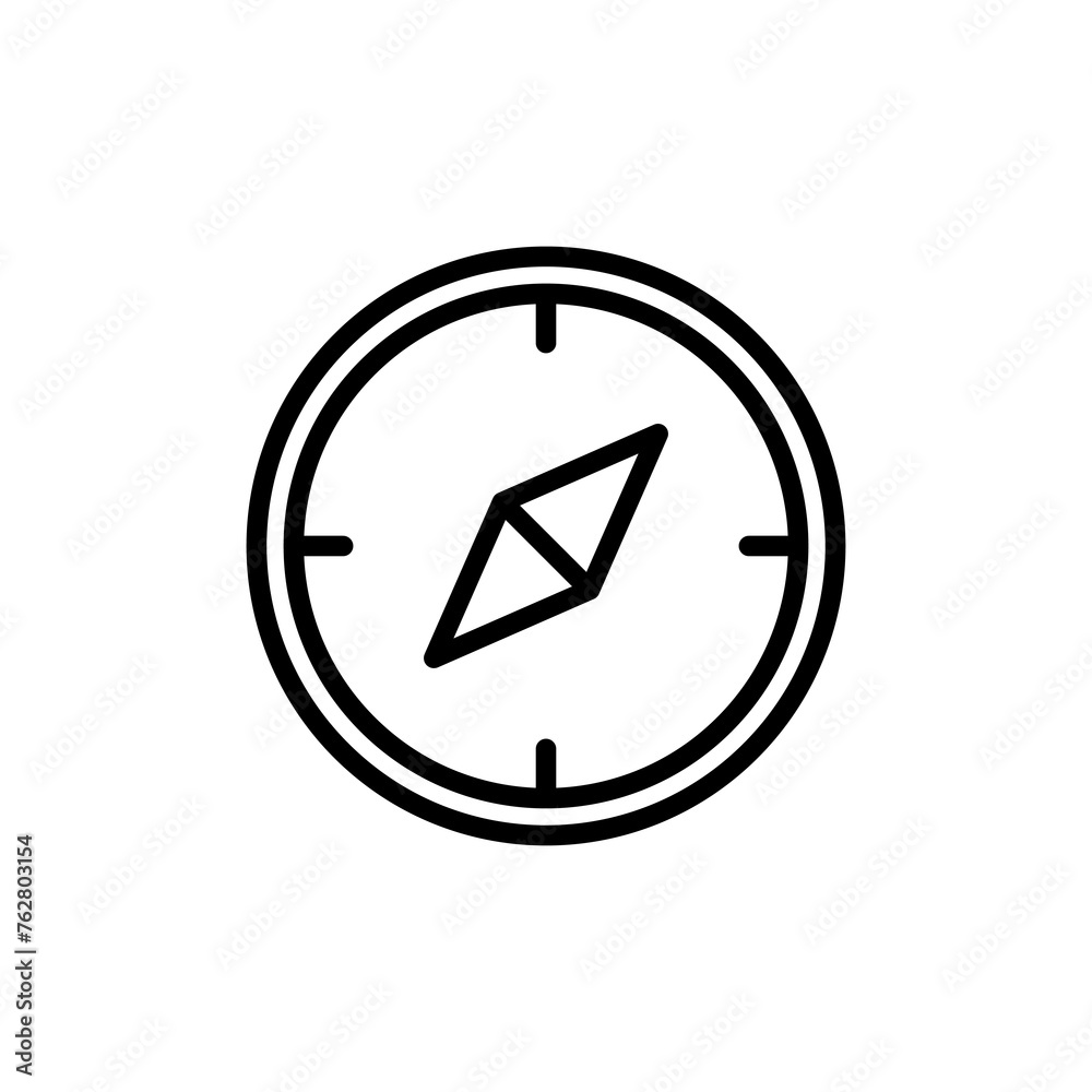 Compass icon vector isolated on white background. Compass vector icon Compass icon vector isolated on white background. Compass vector icon