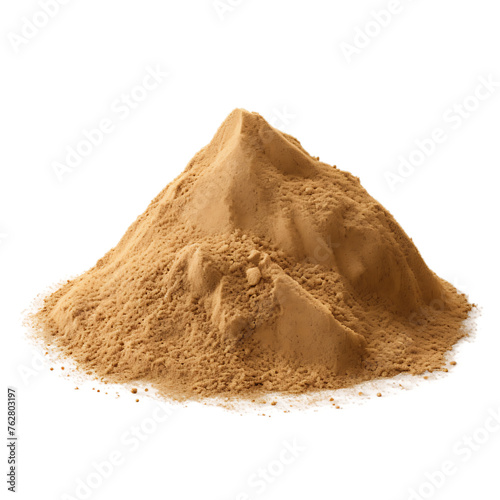 cocoa powder isolated on white