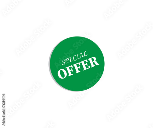 Special offer round [vector illustration],label,buttons