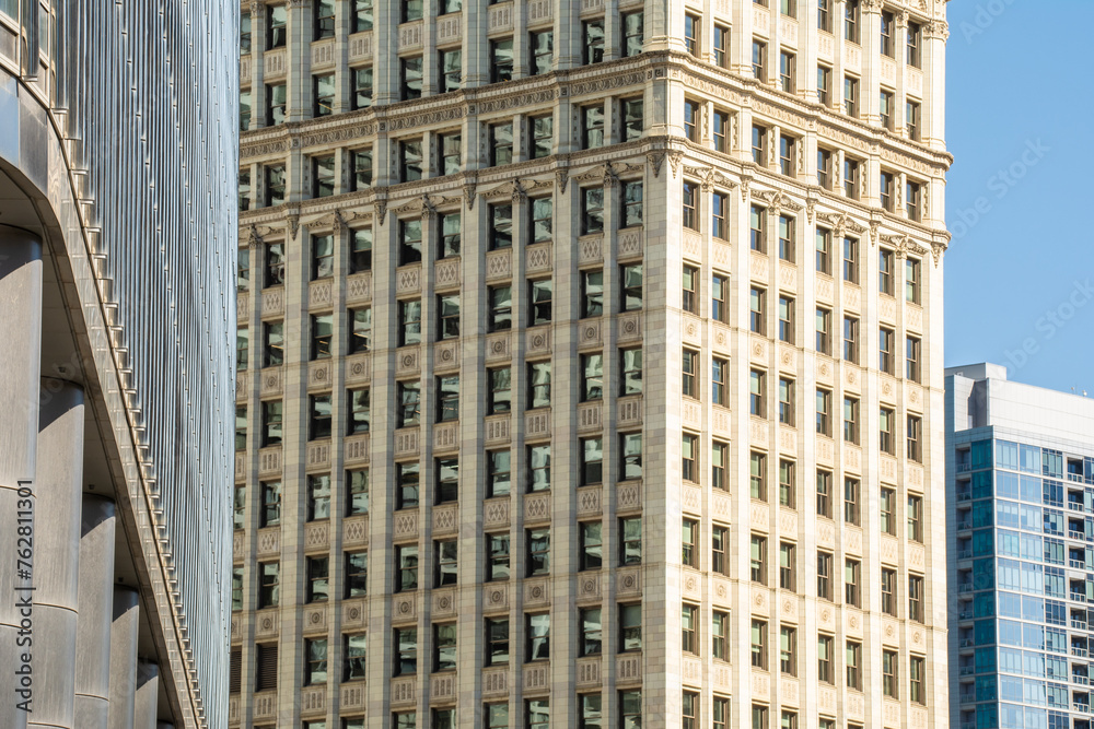 Architecture and details of the diverse buildings in downtown Chicago. Architecture and details of the diverse buildings in downtown Chicago.