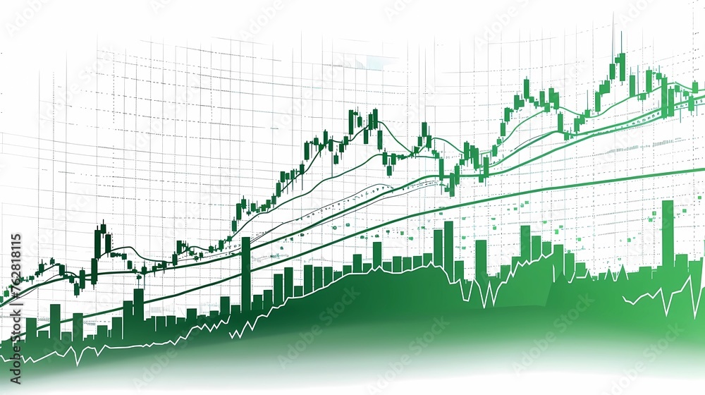 currency exchange chart background image of an exchange trading chart