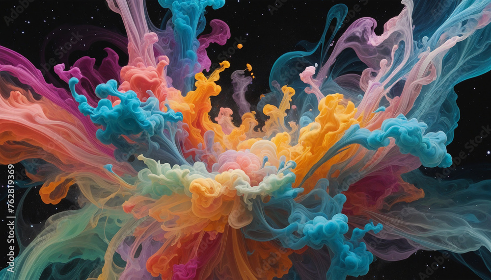 Colorful smoke abstract background Colorful smoke abstract background