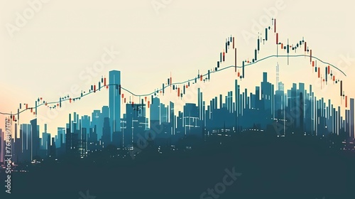 currency exchange chart background image of an exchange trading chart © Nikita