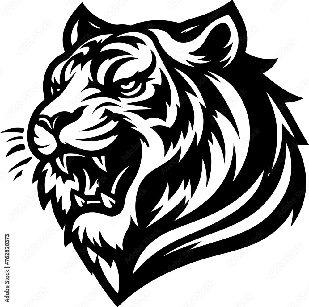 Tiger head logo vector mascot svg, wild cat, predator animal illustration Tiger head logo vector mascot svg, wild cat, predator animal illustration