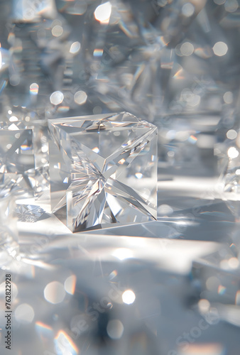 Luxurious Textured Diamond Background 