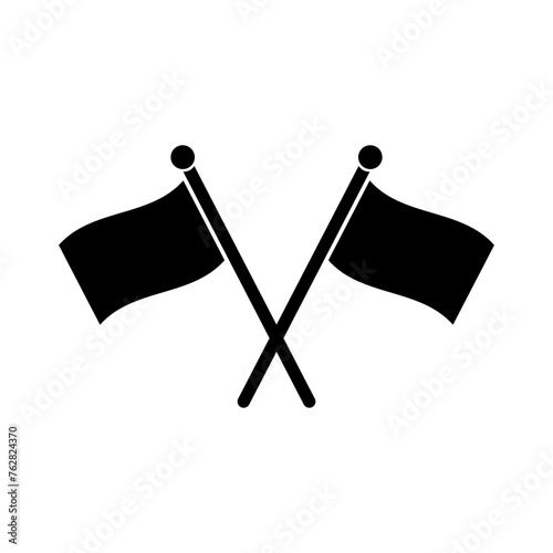 Crossed Black Color Guard