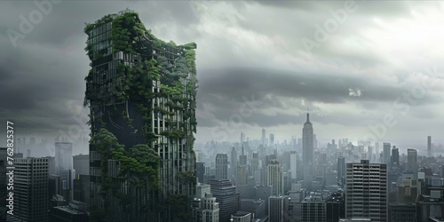 Nature's Ascendancy: The Apocalyptic Skyscraper