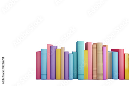 books isolated on white