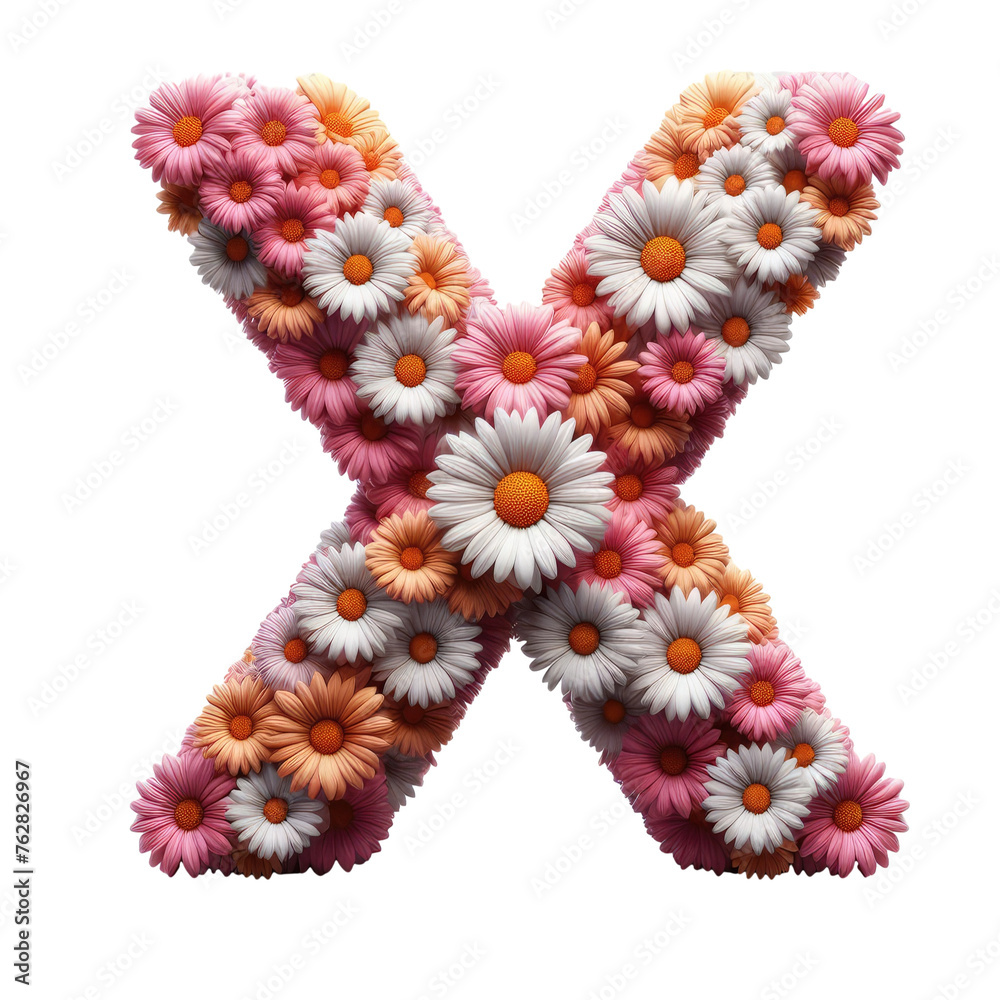 Isolated 3D Letter on a Clear PNG Canvas, Generative AI Isolated 3D Letter on a Clear PNG Canvas, Generative AI