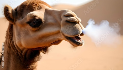 A Camels Nostrils Flaring As It Sniffs The Air Upscaled 3