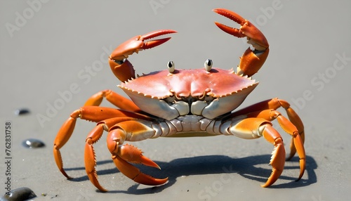 A Crab Waving Its Claws In A Defensive Stance Upscaled 6 © Samia