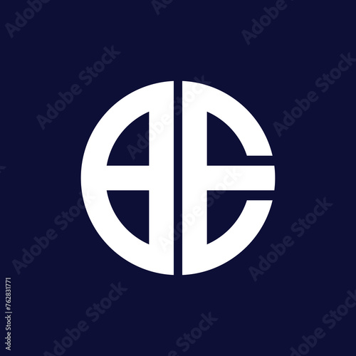 modern be circle logo design