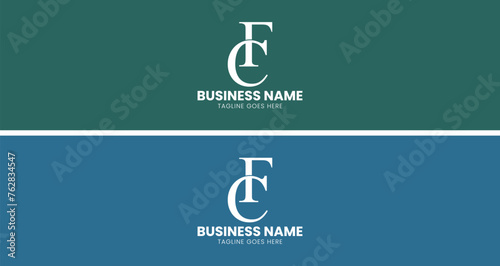 Luxury and Elegant Letter FC Logo Design. Suitable for Luxury Fashion Brands and startup companies