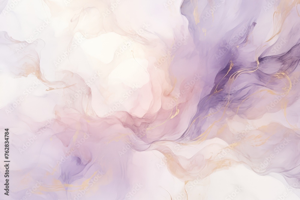 A mesmerizing purple and white background adorned with intricate gold accents, creating a luxurious and enchanting ambience A mesmerizing purple and white background adorned with intricate gold accents, creating a luxurious and enchanting ambience