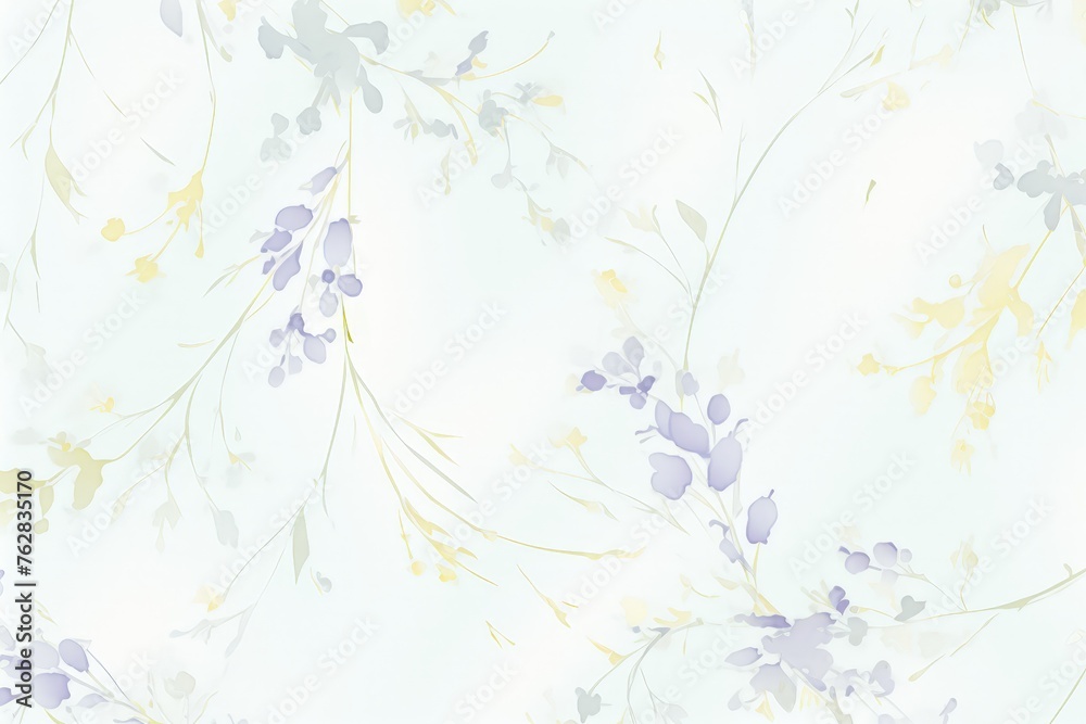 A stunning wallpaper featuring delicate white and yellow flowers blooming against a soft background A stunning wallpaper featuring delicate white and yellow flowers blooming against a soft background