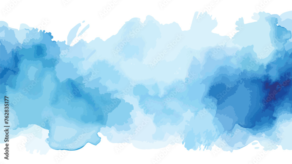 Free blue watercolor. blue watercolor background  - obrazy, fototapety, plakaty 