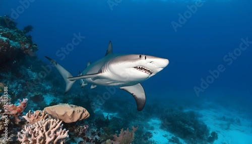 A Hammerhead Shark Hunting Near A Coral Bommie Upscaled 7 2