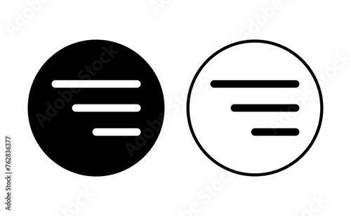 Menu Icon set. web menu icon. hamburger menu symbol