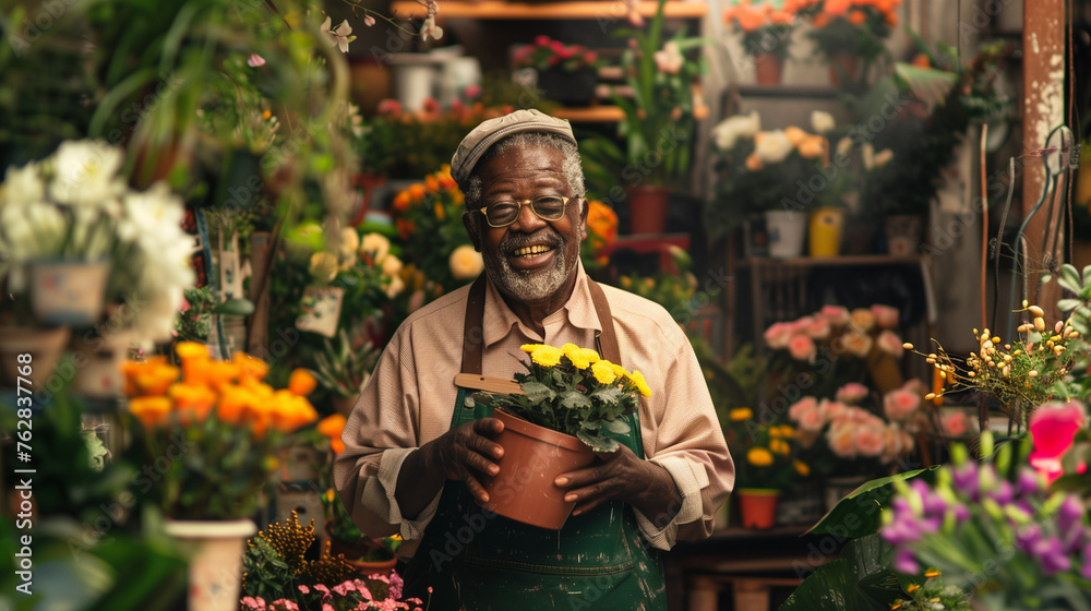 Naklejka premium Florist