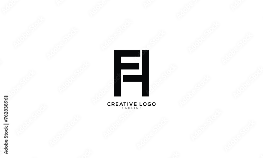 FH Abstract initial monogram letter alphabet logo design FH Abstract initial monogram letter alphabet logo design