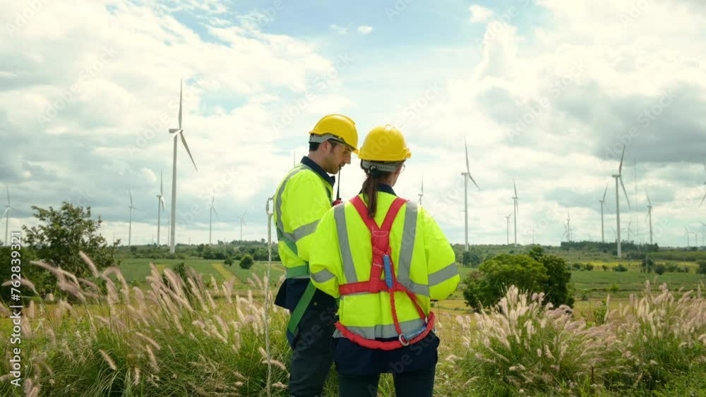 people engineer are wearing a protective helmet on head, using tablet Analytics engineering data people engineer are wearing a protective helmet on head, using tablet Analytics engineering data