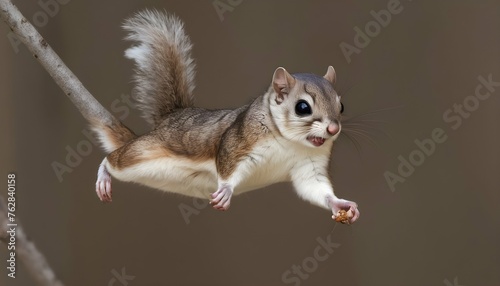 A Flying Squirrel With Its Claws Gripping A Nut Upscaled 2