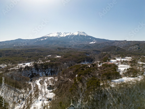 Japanese alps in Gifu prefecture with Mountain Kengamine photo