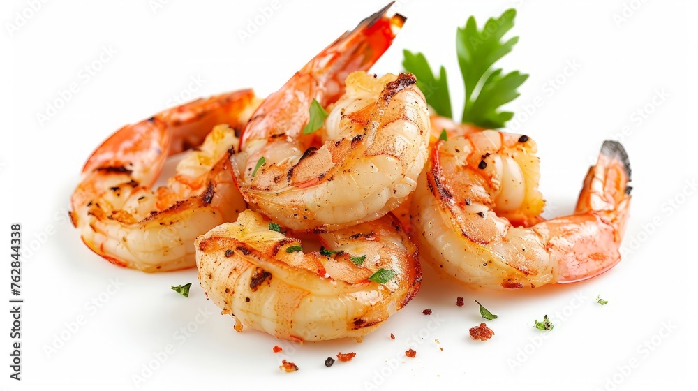 grilled shrimp isolated on white grilled shrimp isolated on white