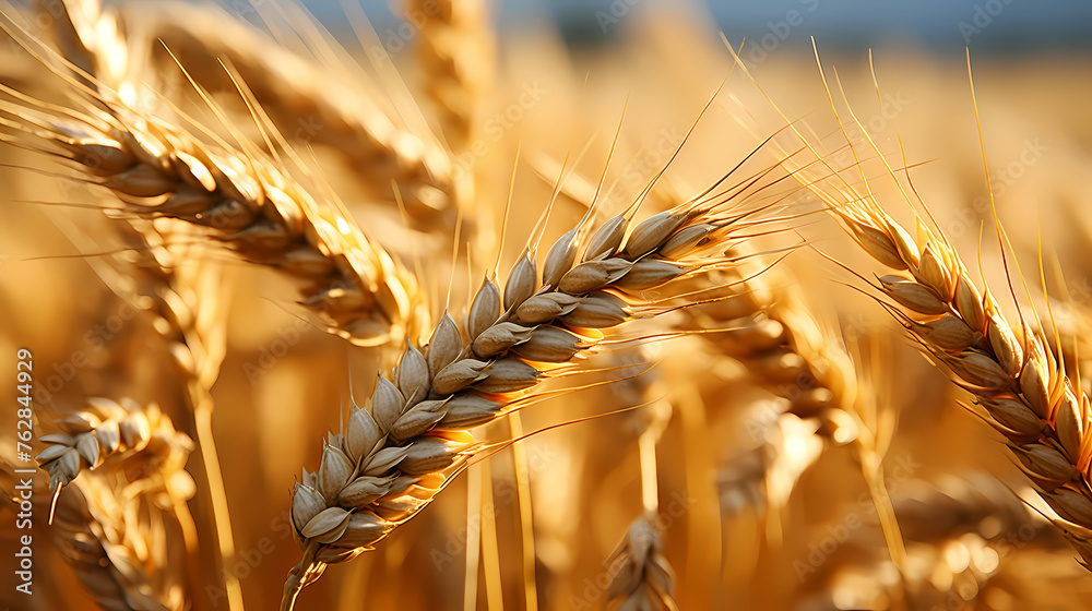 Close-up of a pile of wheat Close-up of a pile of wheat