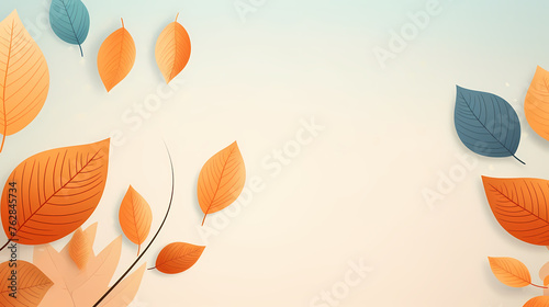 Leaves pattern  seamless background picture