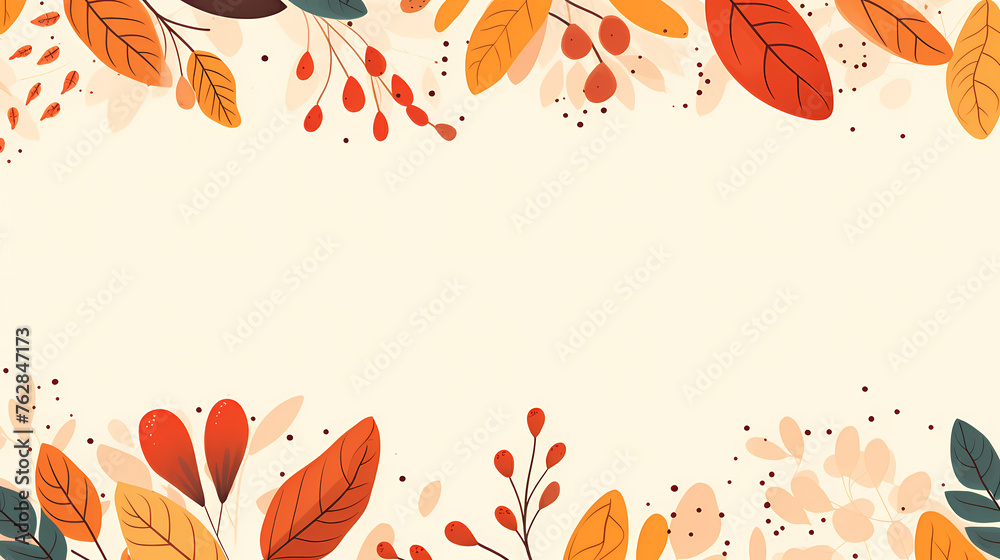 Leaves pattern, seamless background picture