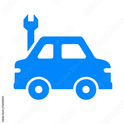 Car service icon set with black stroke and white background. Auto service, car repair icon set. Car service and garage.