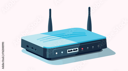 Illustration of wifi router. Computer equipment 