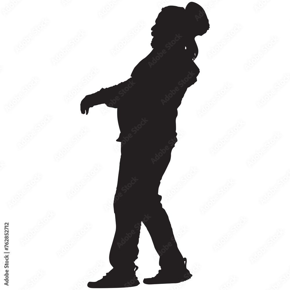 A silhouette of a person throwing a football A silhouette of a person throwing a football