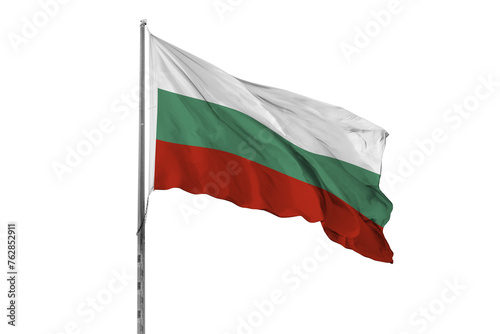 Waving Bulgaria country flag, isolated