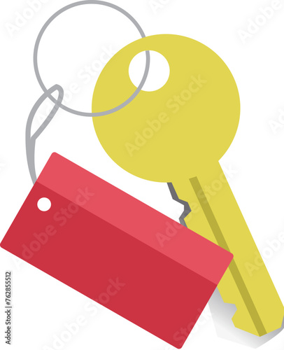 Flat key chain