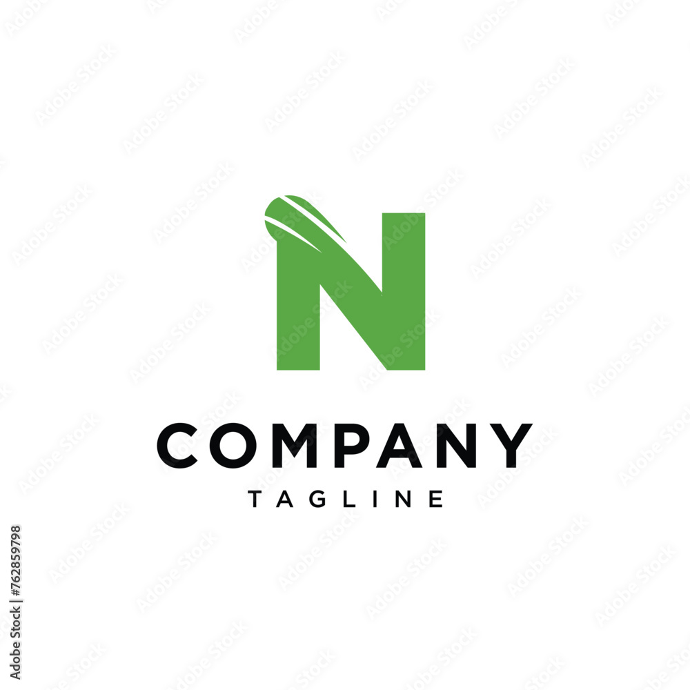 Letter N Tennis Ball Logo icon vector template eps Letter N Tennis Ball Logo icon vector template eps