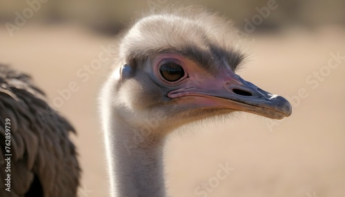 An Ostrich With Its Head Tucked Under Its Wing Upscaled 5