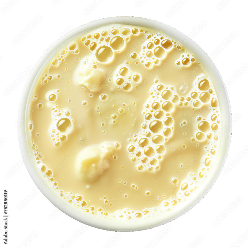 Evaporated milk, transparent background, isolated image, generative AI Evaporated milk, transparent background, isolated image, generative AI
