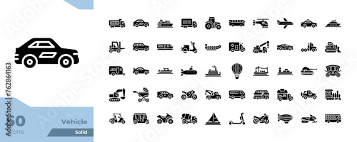 Wallpaper Mural Vehicle Solid Icons Torontodigital.ca